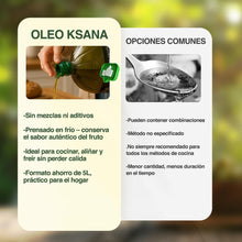 Cargar imagen en el visor de la galería, OLEO KSANA Aceite de Oliva Virgen - Dosificador De REGALO - Garrafa Aceite 5 Litros Prensado en Frío - Aove de Oliva Producido en España -De Cooperativa sin mezclas ni refinados- Olive Oil botella PET
