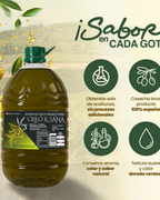 PACK 2 OLEO KSANA | Aceite de Oliva Virgen Extra 5L + Dosificador de REGALO | Prensado en Frío | Cooperativa Valenciana | Sin Mezclas ni Refinados