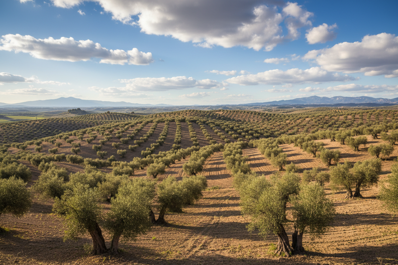 El agricultor de Bioaura en su olivar